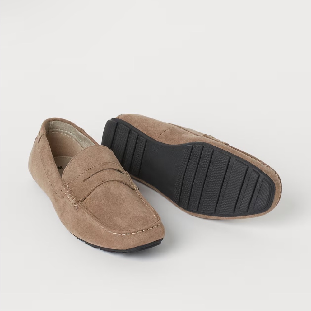Dark Beige Loafers